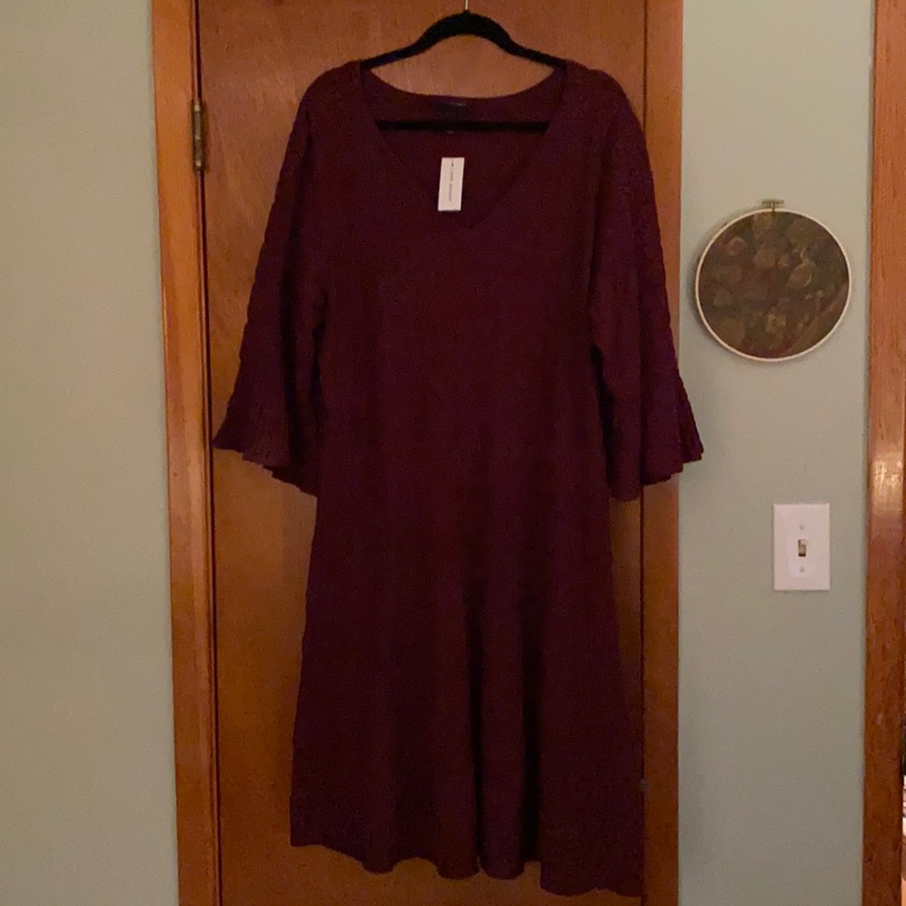 Lane Bryant sweater dress in “winetasting” - Picture 2 of 10